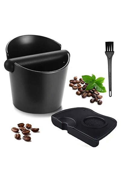 Generic Espresso Coffee Tamper Mat, Knock Box, Pieces Silicone Tamper Mat with Removable Knock Bar Non-Slip