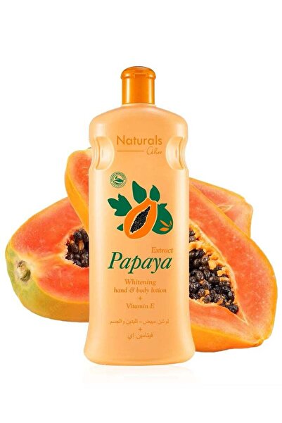 Naturals لوشن تبييض اليدين والجسم بالبابايا وفيتامين E 600 مل