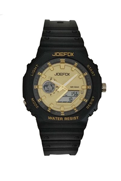 Joefox Digital Analog Silikon Kayışlı Erkek Kol saati