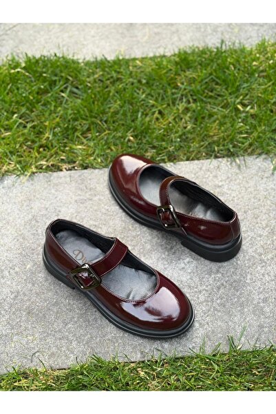 DİVA Bordp Rugan Deri Bantlı Kadın Günlük Ayakkabı