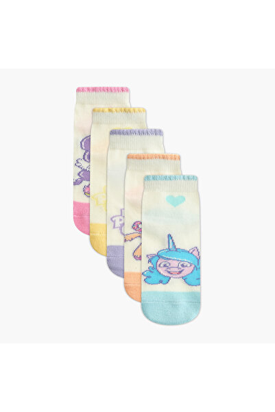 Hasbro My Litte Pony Print Ankle Length Socks - Set of 5