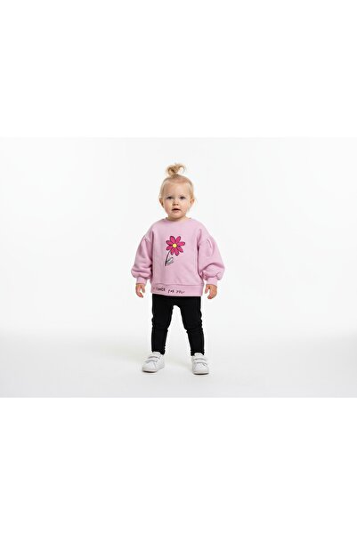 gigigiyim سترة بناتي بتفاصيل أكمام على شكل زهرة مطبوع كاربوز