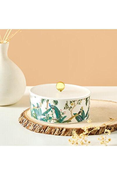 Lifestyle Peacock Date Bowl with Cover