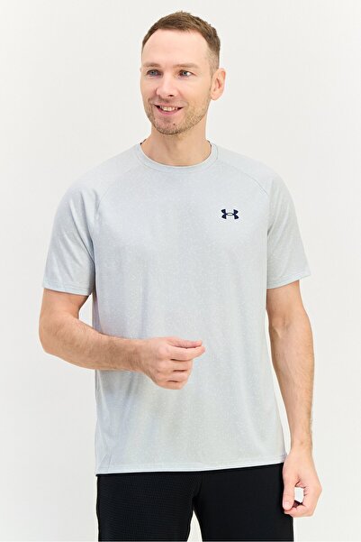 Under Armour Men Loose Fit Short Sleeve Training T-Shirt, Light Grey