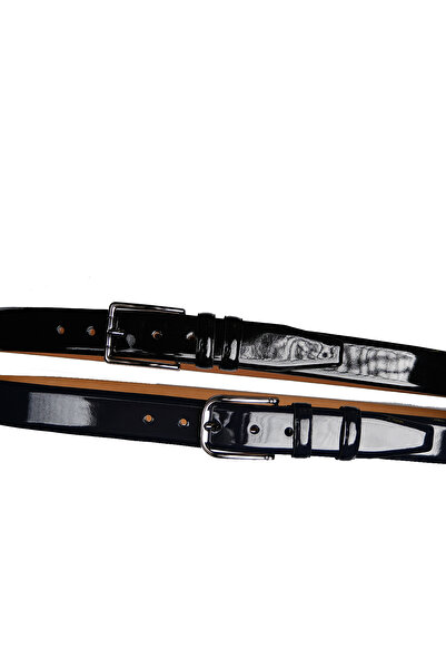 CüzCan Чоловічий ремінь з натуральної шкіри чорного кольору Premium Rugan 3 см