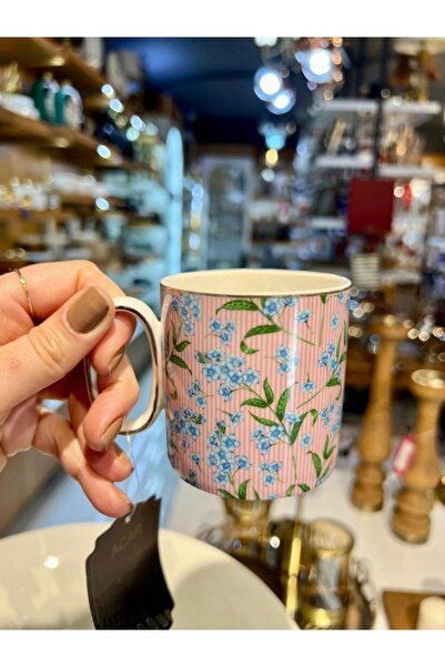 ACAR JUNGLE MAVİ ÇİÇEKLİ KUPA