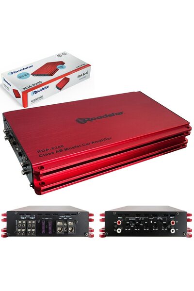 Roadstar RDA-8240 Oto Anfi Stereo 4000 Watt 4 Kanal