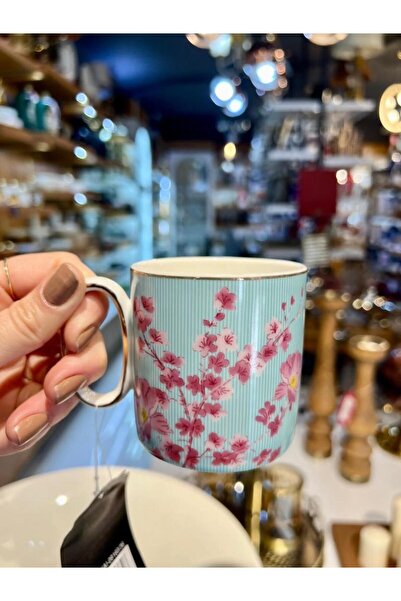 ACAR JUNGLE PEMBE ÇİÇEKLİ KUPA