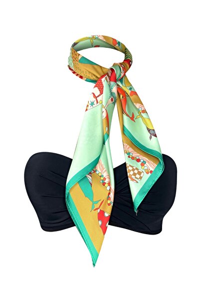 Bolder Scarf 45*100 cm Mint/Yellow Scarf