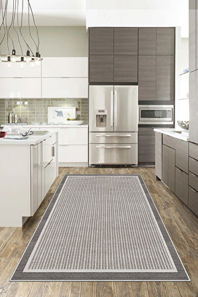 GECE HOME DİJİTAL BASKILI Kaymaz Taban Yıkanabilir Modern Mutfak Halısı Salon Halısı Yolluk