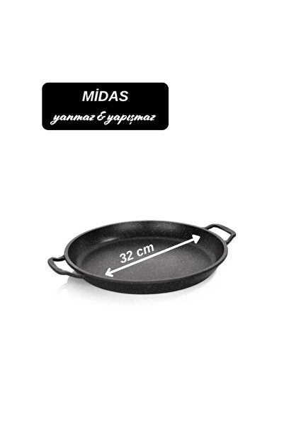 Midas 32 cm Pancake and Flatbread Pan / Multi-Purpose / Granite Cast