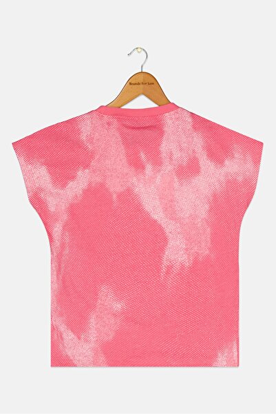 adidas Kids Girl Regular Fit Brand Logo Short Sleeves Outdoor Top, Pink