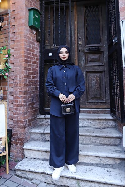 NİSUM MODA Σετ από καστόρι με κουμπιά