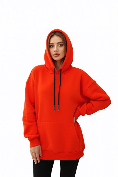 DEEP BEACH oversized Φούτερ Unisex με με κουκούλα τσέπες καγκουρό