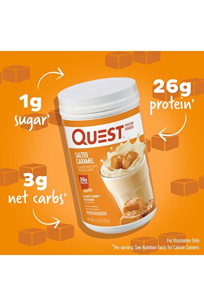 Quest Nutrition Salted Caramel Protein Powder, 726 g (24 Servings), 26g Protein