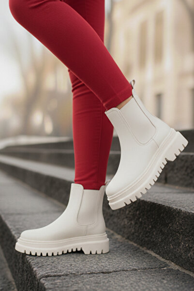 FAYMAZ Waterproof Fur-Lined Stitched Orthopedic High Rubber Sole Guaranteed W...