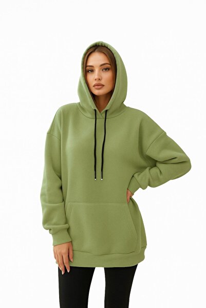 DEEP BEACH oversized Φούτερ Unisex με με κουκούλα τσέπες καγκουρό