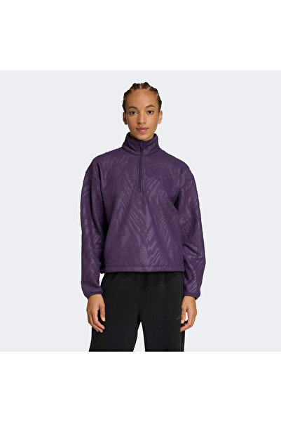 adidas Aop Kadın Mor Antrenman Sweatshirt