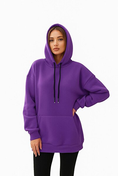 DEEP BEACH oversized Φούτερ Unisex με με κουκούλα τσέπες καγκουρό