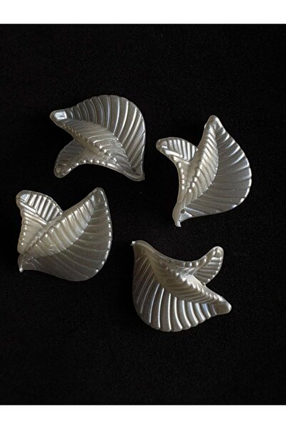 BEİLYS COSMETİCS & ACCESSORY Perla perforată cu două petale albă acrilică 32 ...