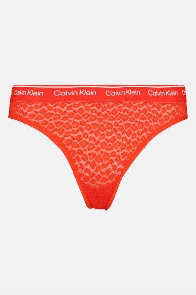 Calvin Klein Women Brand Logo Panties, Red