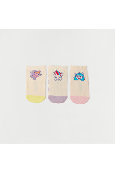 Hasbro My Little Pony Print Ankle Length Socks - Set of 3