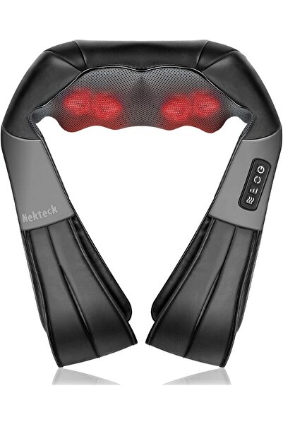 Nekteck Aparat de masaj umeri, A01-NK01, pentru spate, umeri, gat, masaj Shia...