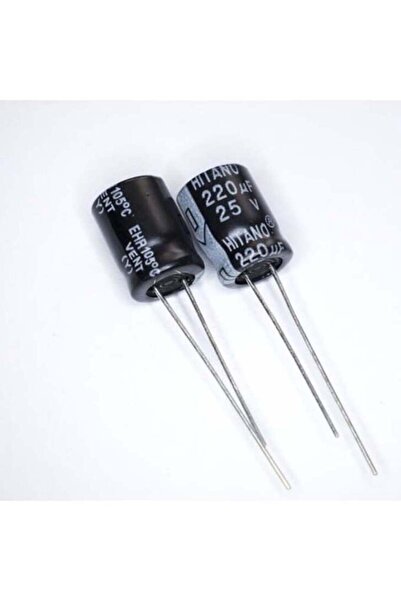 MİKROGATE 220uF 25V Elektrolitik Kondansatör 6x12mm 10 adet (PCS)