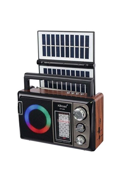 JUNGLEE GÜNEŞ PANELLİ NOSTALJİK FM RADYO BLUETOOTH HOPARLÖR ŞARJLI KABLOSUZ S...