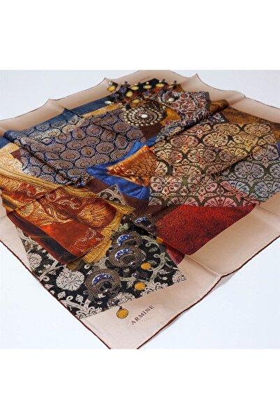 Armine TİVİL İPEK EŞARP NOSTALJİ 7639-08