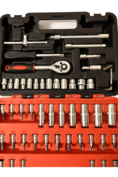 OEM Socket and Bit Set, 53 Pieces, Durable Steel, with Ratchet, With Ergonomic Handle