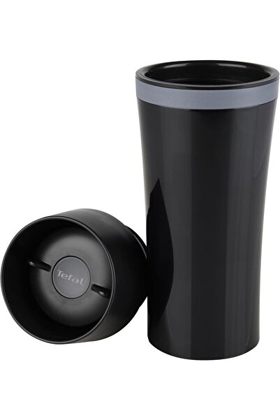 TEFAL Travel Mug Fun, Black/Grey, 8.1 x 8.1 x 20.1 cm