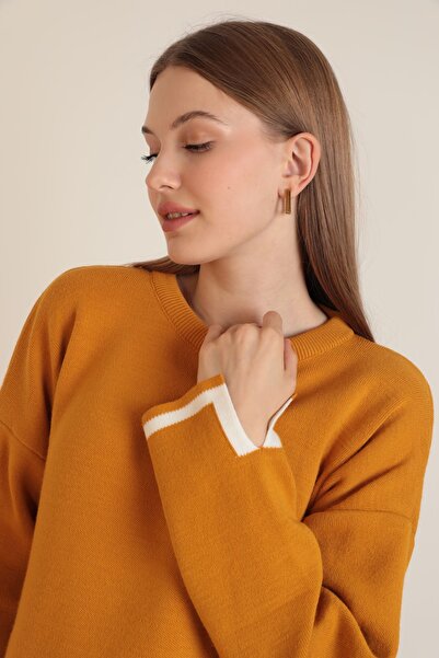 modabirsen Трикотажний комплект з 2 предметів з розрізом помаранчевий