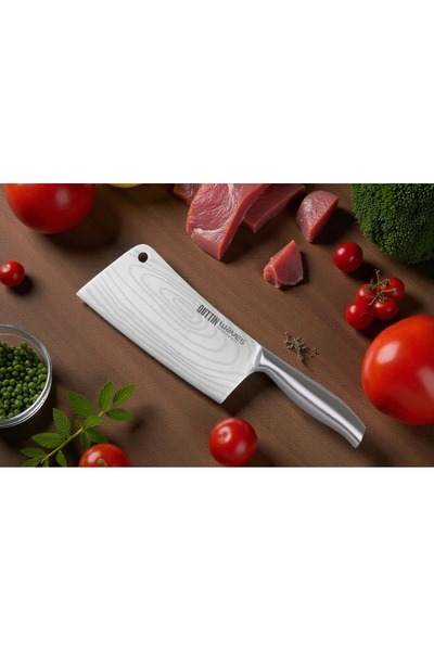 Quttin Cleaver knife 17 cm, with metal blade and handle, fully cast