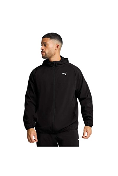 Puma M Tad Tech Woven Full Zip Men's Black Running Jacket