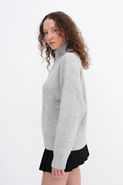 Addax Tricotaj cu guler cu fermoar Pulover K3474