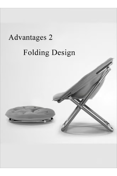 Generic Terry cloth chair, household leisure adjustable folding recliner, with widened seat design