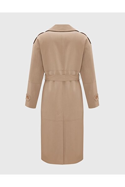 İLVİ Andrada Camel Women's Trench Coat