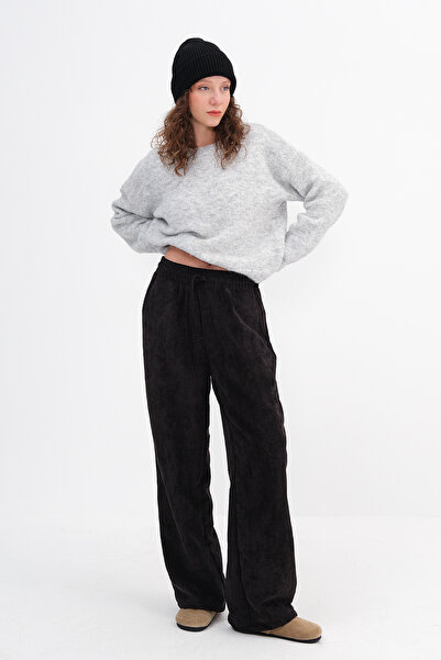 Addax Fitilli Kadife Wide Leg Pantolon PN17707