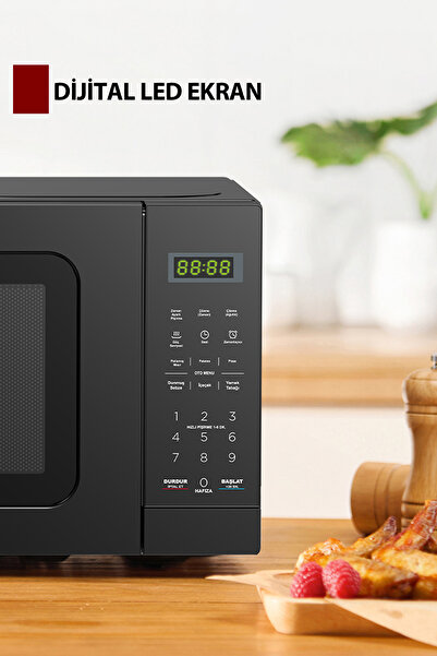 KUMTEL HM-12 Dijital Mikrodalga Fırın - Siyah