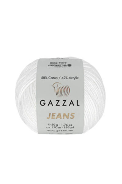 Gazzal Jeans %58 Pamuk %42 Akrilik El Örgü İpliği 50 g / 170 m-1119-1 ADET