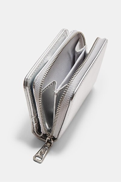 Stradivarius Parlak dikdörtgen cüzdan