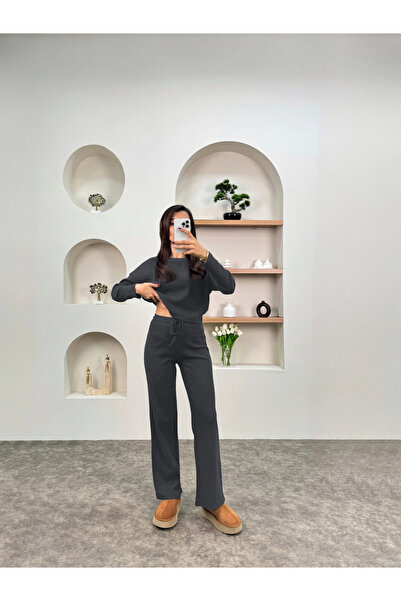 BayBayan Women's Comfortable Ribbed Long Sleeve High Waist Suit