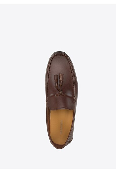 Wittchen Men's Leather Loafers with Tassels, Dark Brown, Leather