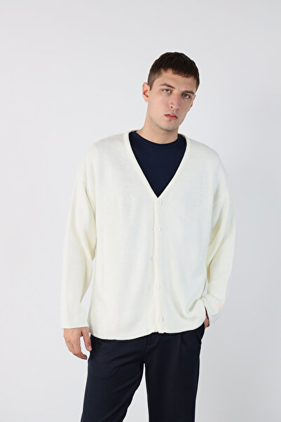 Mesfeno Oversize Buttoned Knitwear Cardigan