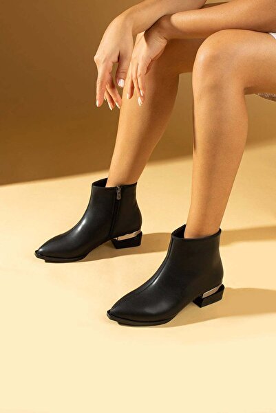 Alphus Γυναικείες κομψές μπότες Serrace με γαλβανισμένο τακούνι