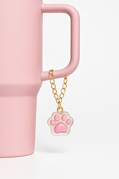 arredamento Pembe Pati Figürlü Termos Uyumlu Charm Aksesuar