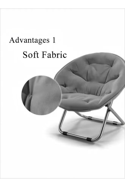 Generic Terry cloth chair, household leisure adjustable folding recliner, with widened seat design