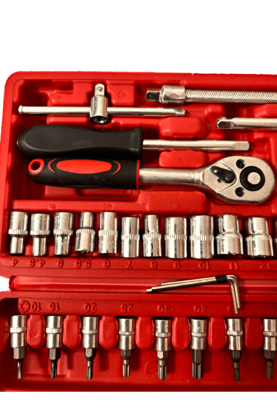 OEM Set Chei Tubulare si Biti, 53 Piese, Otel rezistent, cu clichet, Cu maner ergonomic