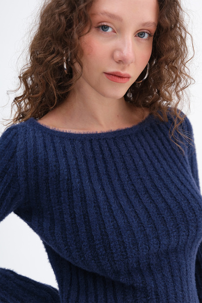 Addax Soft Textured Knitwear Sweater K3371-D4